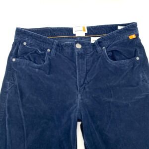 Timberland Corduroy Straight Leg Pants Navy Blue Mens 34x32 Hip Hop Street Wear